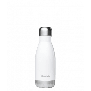 Qwetch – Bouteille isotherme 260 ml – Blanc brillant