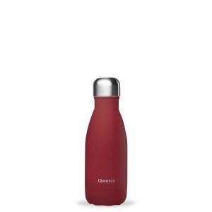 Qwetch – Bouteille isotherme 260 ml – Granite rouge