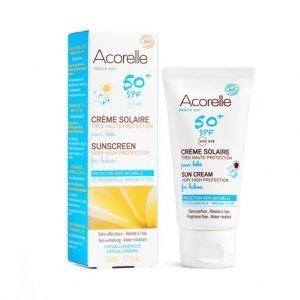 Acorelle – Crème solaire SPF 50 – Bébé et enfant