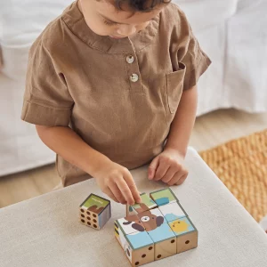 Plantoys – Puzzle cubes animaux
