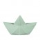 Oli & Carol – Jouet de dentition – Bateau origami – Vert menthe