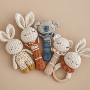 Patti Oslo – Hochet crocheté main – Koala