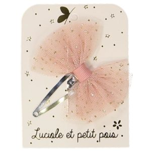 Luciole et Petit Pois – Barrette pour cheveux – Tutu rose