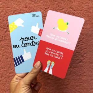 Minus – Jeu de cartes enfant – Pour ou contre ?