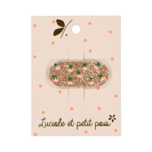 Luciole et Petit Pois – Barrette pour cheveux – Cerises rose