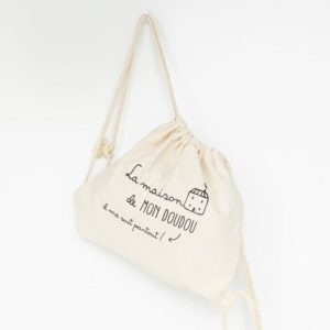 Nuage Chantilly – Petit sac à dos en coton – La maison de mon doudou