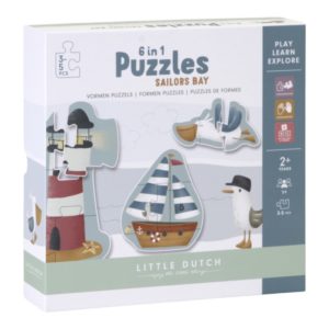 Little Dutch – Puzzle 6 en 1 – Sailors Bay
