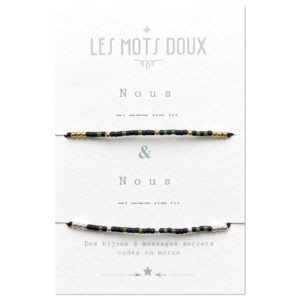Les Mots Doux – Duo de Bracelets code Morse – Nous