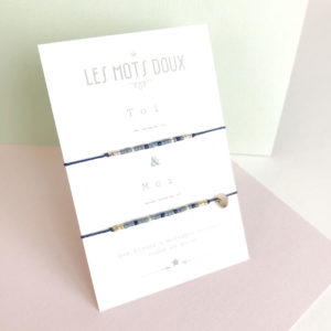 Les Mots Doux – Duo de Bracelets code Morse – Toi et Moi