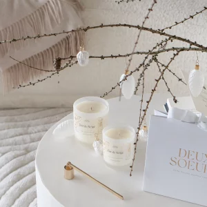 Deux Soeurs – Bougie taille M – Jour de Neige