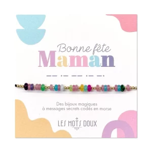Les Mots Doux – Bracelet Code Morse – Bonne fête maman