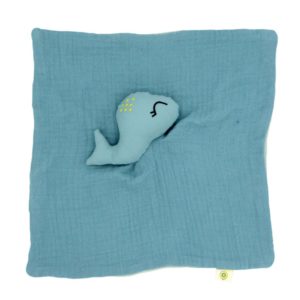 Apunt Barcelona – Doudou en coton bio – Baleine