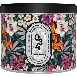 Hello Candle – Bougie métal – Escapade à Tahiti (Monoï)