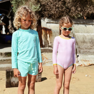 Baïnes – T-shirt de bain anti-uv – Turquoise