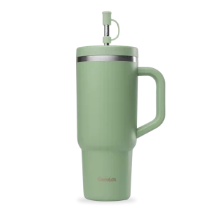 Qwetch – Travel cup isotherme 900 ml – Vert Tilleul