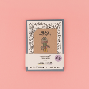 La fabrique à sachets – Carte maîtresse à colorier et semer
