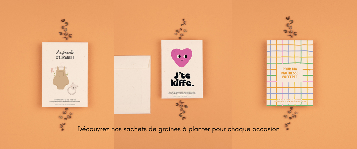 Découvrez les sachets de graines à planter pour chaque occasion Découvrez les sachets de graines à planter pour chaque occasion