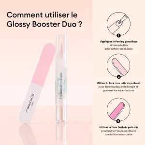 Manucurist – Peeling Glycolique Glossy Booster Duo