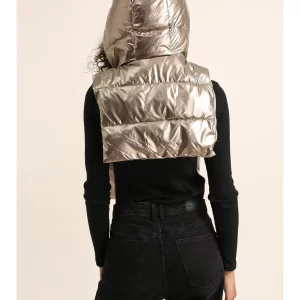 Attrait Paris – Capuche doudoune réversible – Dorée