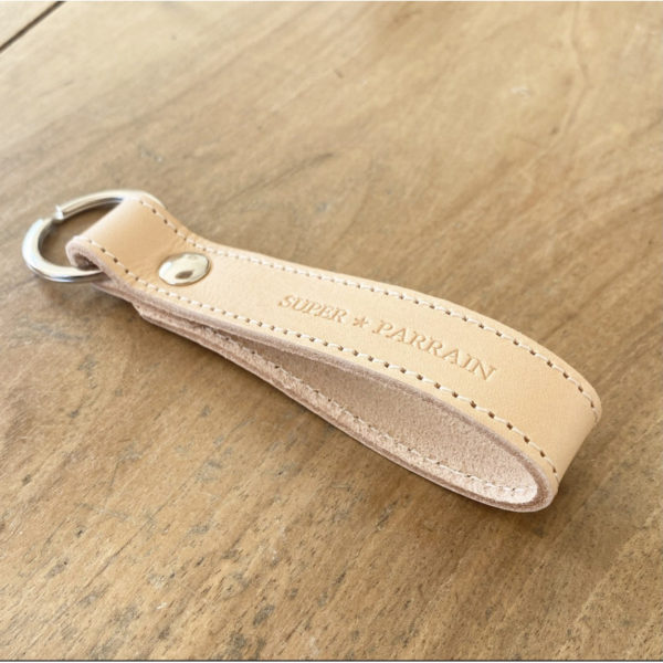 porte-clefs-cuir-naturel--super-parrain