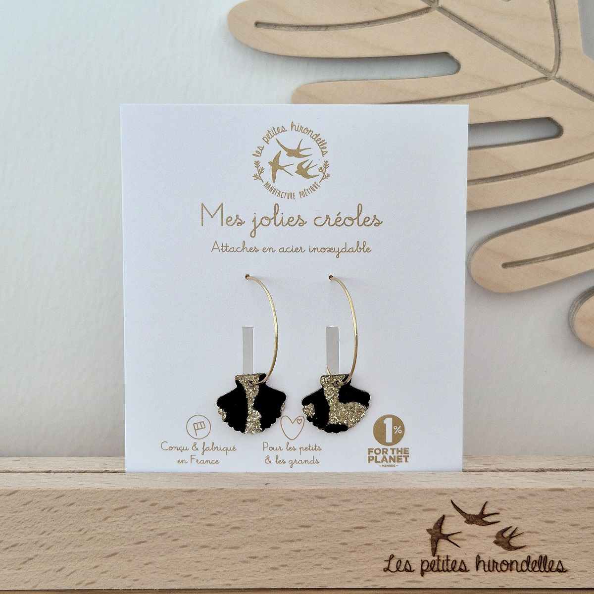 Creoles-pailletees-Coquillages-Leopard-dore-Les-Petites-Hirondelles