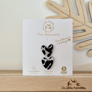 Les petites hirondelles – Pin’s coeur à partager – Léopard argenté