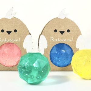 Ratatam – Balle rebondissante facette oiseau – Bleu