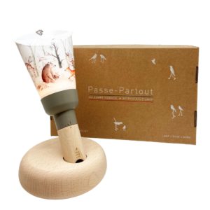 Maison Polochon – Lampe Nomade/Veilleuse – Forêt enchantée en taupe
