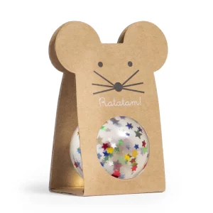Ratatam – Balle rebondissante souris pailletée étoile