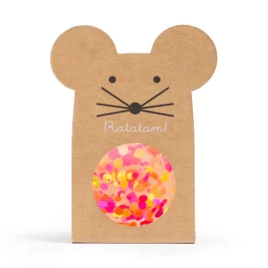 Ratatam – Balle rebondissante – Souris multicolor orange