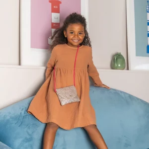 Luciole et petit pois – Sac à main sequins – Paillettes Or