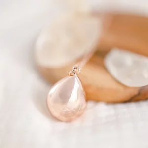 Pleine Lune – Bola de grossesse  » Goutte  » larme de joie or rose