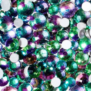 Sisi la paillette – Strass en verre réutilisables – Paon