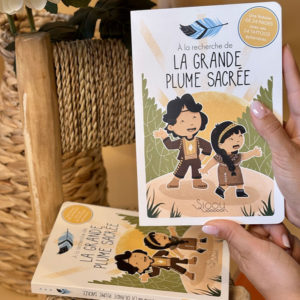 Sioou – Livre  »A la recherche de la grande plume sacrée » avec tatouages