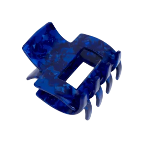 Omé – Pince cheveux carrée faite main – Bleue