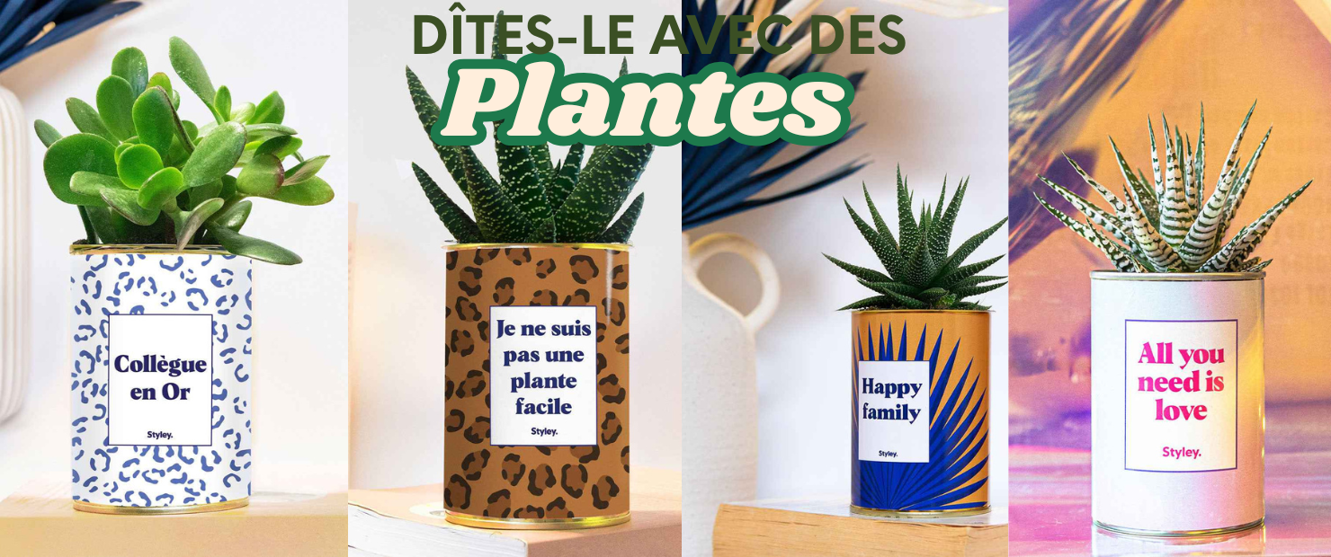 Dîtes-le avec des plantes