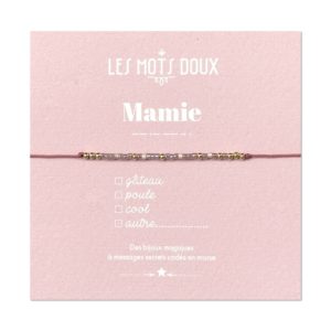 Les Mots Doux – Bracelet Code Morse – Mamie