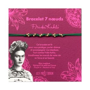 Les Mots Doux – Bracelet 7 noeuds Frida Kahlo – Vert