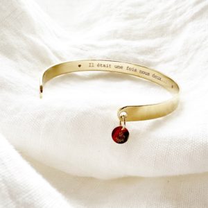 Les Mots Doux – Jonc gravé  »Il était une fois nous deux »