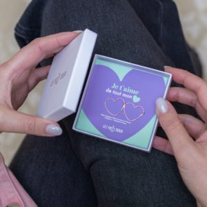 Les Mots Doux – Boucles d&rsquo;oreilles créoles coeur