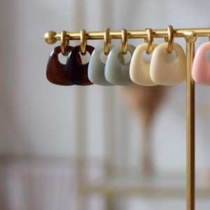 Atelier Marpo – Boucles d&rsquo;oreilles Lili – Vert menthe