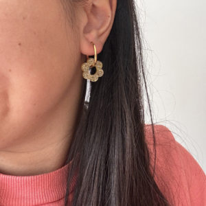 Atelier Marpo – Boucles d&rsquo;oreilles Flore – N°1 Léopard