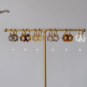 Atelier Marpo – Boucles d&rsquo;oreilles Flore – N°1 Léopard