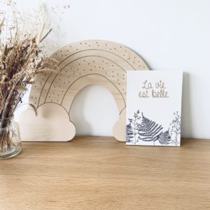 Les petites hirondelles – Carnet en papier, feuilles blanches A5 – La vie est belle