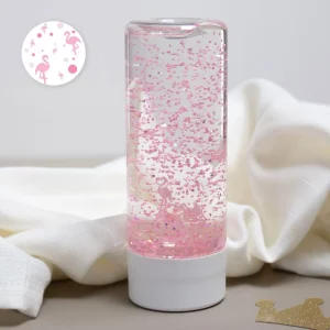 L&rsquo;atelier gigogne – Bouteille sensorielle – Flamants rose