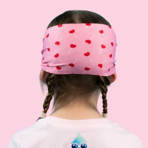 Waterplops – Lunettes de piscine avec bandeau 4-7 ans – Coeur sucette