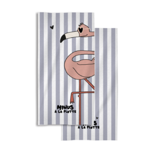 Zakuw – Serviette de plage – Flamant rose