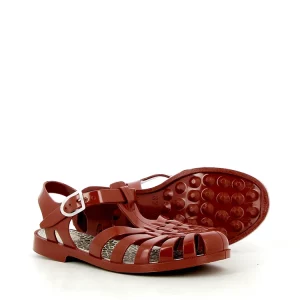 Méduse sandales adulte – Terracotta léopard