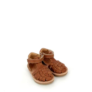 Méduse – Sandales d’été en cuir – Cognac