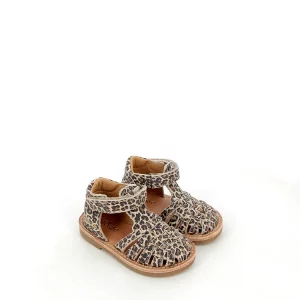 Méduse – Sandales d’été en cuir – Léopard